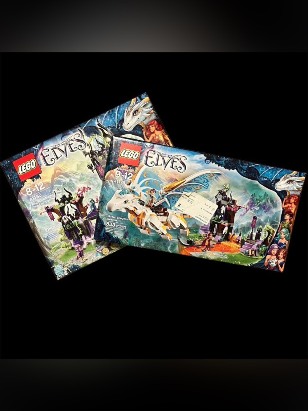 Lego Elves 41179 Queen Dragon’s Rescue 41180 Ragana’s Magic Shadow Castle NEW